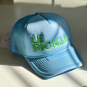 Ping Pong Surf Club: Le Pickle Blue and Green Women's Trucker Hat